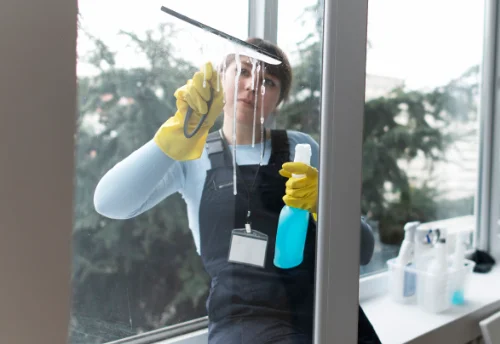 Nettoyage de vitres intérieures et extérieures à Courtenot